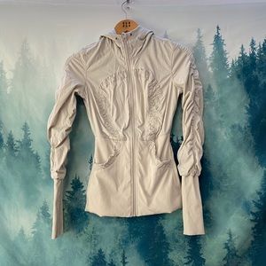 Lululemon Athletica White/cream cinch jacket